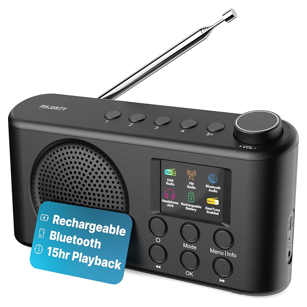 [1000003165] Majority Orwell Pro Taşınabilir DAB/FM Radyo Bluetooth Hoparlör