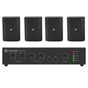 ElectroVoice BSYS-EVID-S4.2TB - Premium Duvar Hoparlör Seti, Siyah