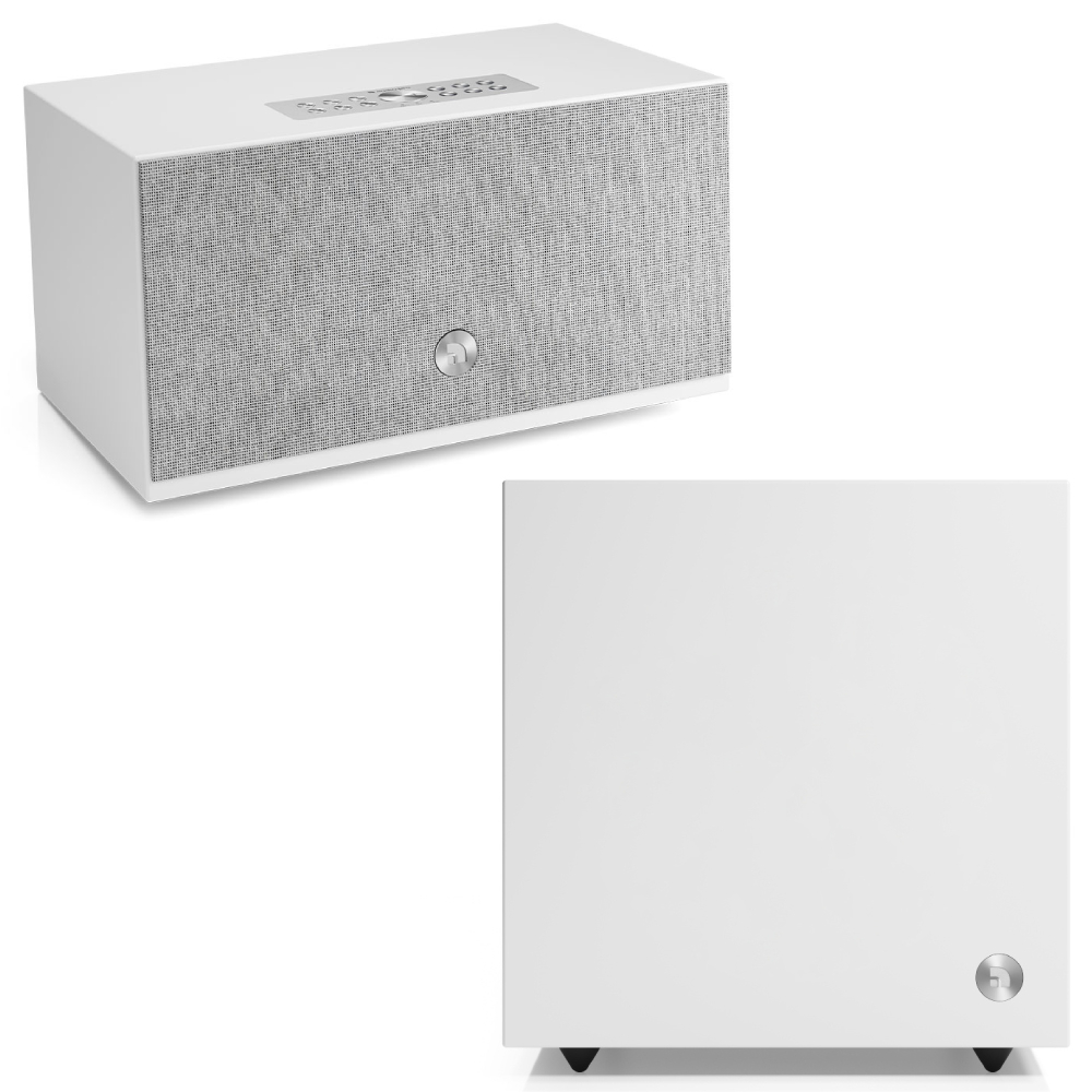 [C10 MKII SUB WHITE SET] Audio Pro C10 MKII White Hoparlör, Audio Pro SW-5 Subwoofer Müzik Sistemi