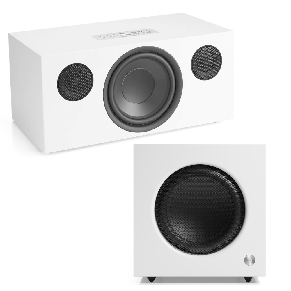 [C20 SUB WHITE SET] Audio Pro C20 White Hoparlör, Audio Pro SW-10 Subwoofer Müzik Sistemi