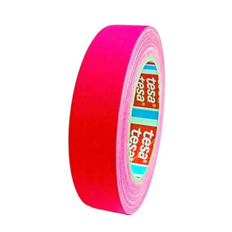 [TESA4671] Tesa 19mmx25mt Fosforlu Neon Kamera Bandı (Pembe)