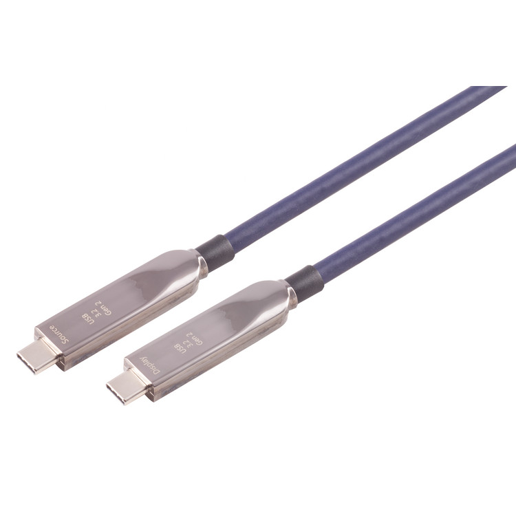 [30-43085] S-IMPULS USB-C Hibrit Kablo 3.2 Gen 2, 8K, 10Gbps, 60W, PVC, 15M