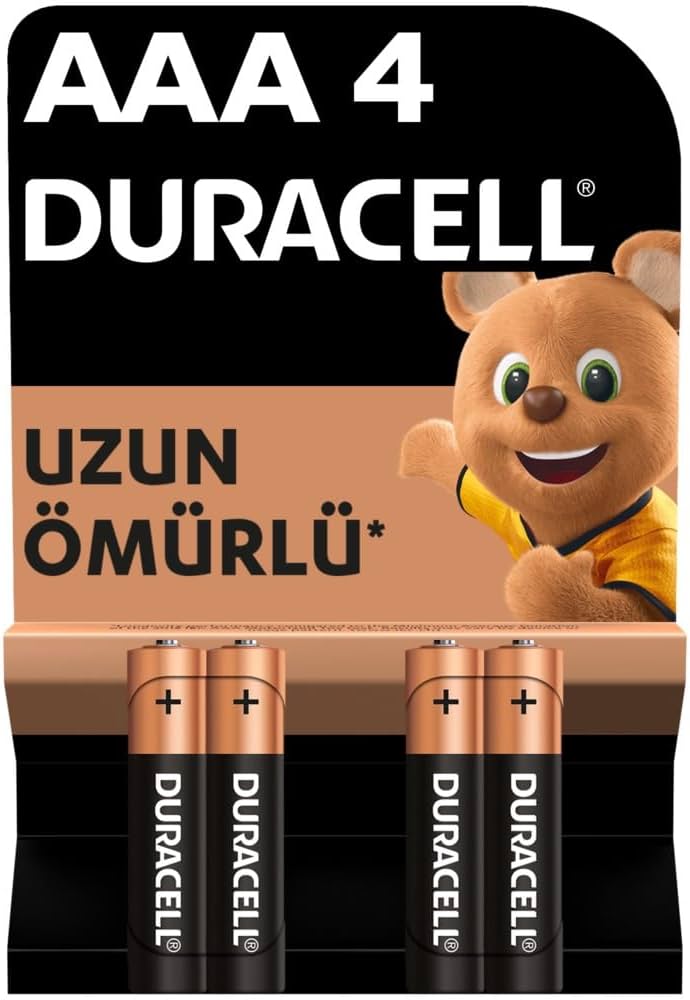 [75015737] Duracell Basic İnce Kalem Pil 4'lü AAA