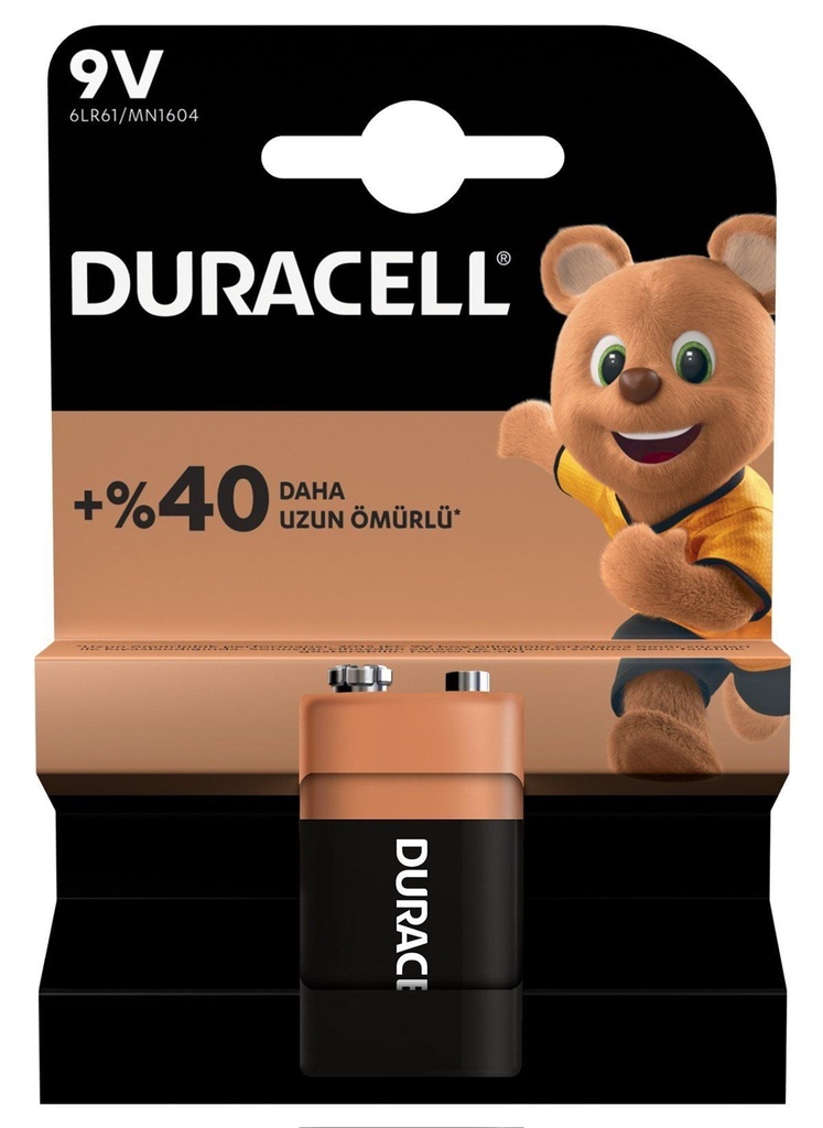 [75015740] Duracell Basic 9 Volt Pil