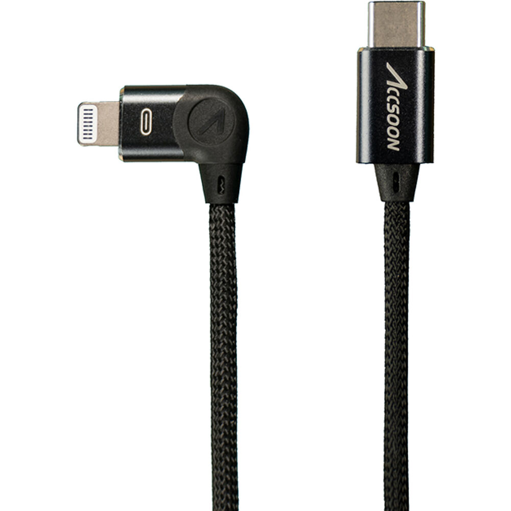 Accsoon USB-C Male to Lightning Male Kablo (30cm)
