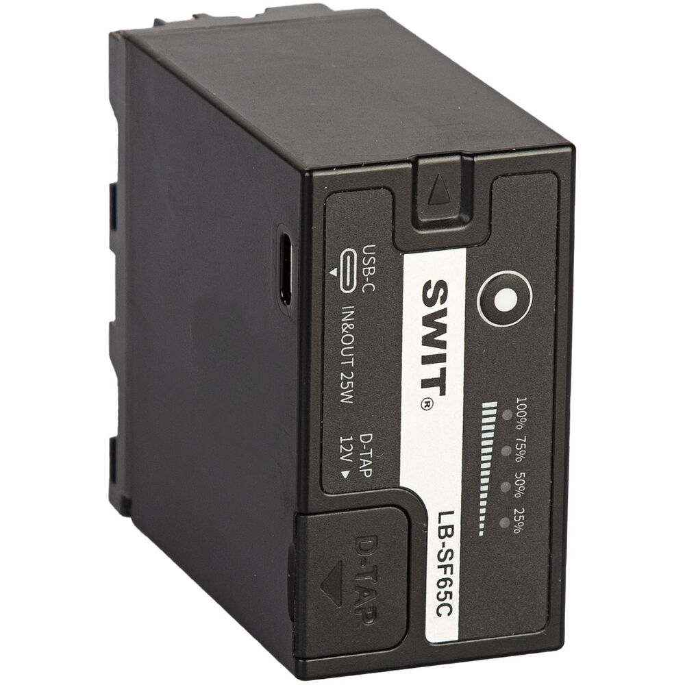 [LB-SF65C] SWIT LB-SF65C 65Wh NP-F Tipi Kamera Bataryası (D-Tap ve USB-C Çıkışlı)