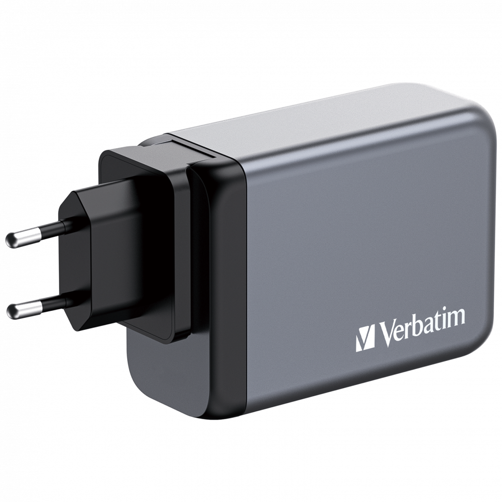 Verbatim 240 W GAN Hızlı Şarj 4 Bağlantı Noktalı 1x Usb-C® PD 140W/1x Usb-C® PD 100W/1x Usb-C® PD 65W / 1x Usb-A QC 3.0(32205)