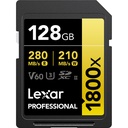 LEXAR 128GB Professional 1800x SDXC UHS-II Hafıza Kartı (V60, U3)