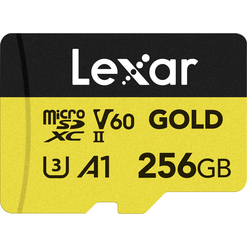 LEXAR 256GB GOLD Serisi microSDXC UHS-II Hafıza Kartı (V60)