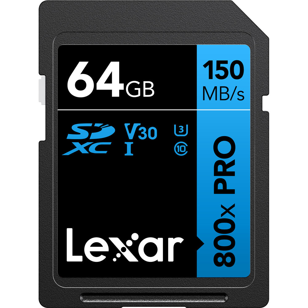 LEXAR 64GB SDXC Hafıza Kartı (V30)