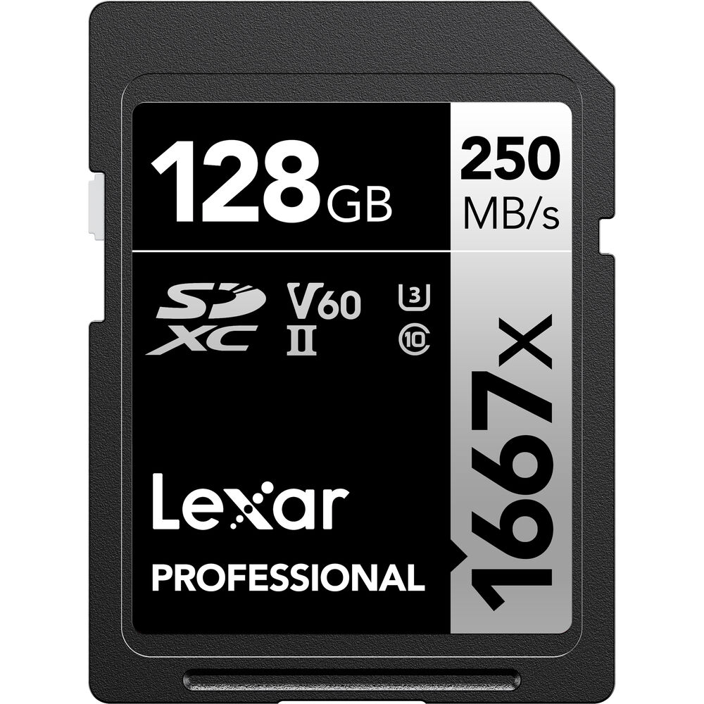 LEXAR 128GB Professional 1667x SDXC UHS-II Hafıza Kartı (V60)