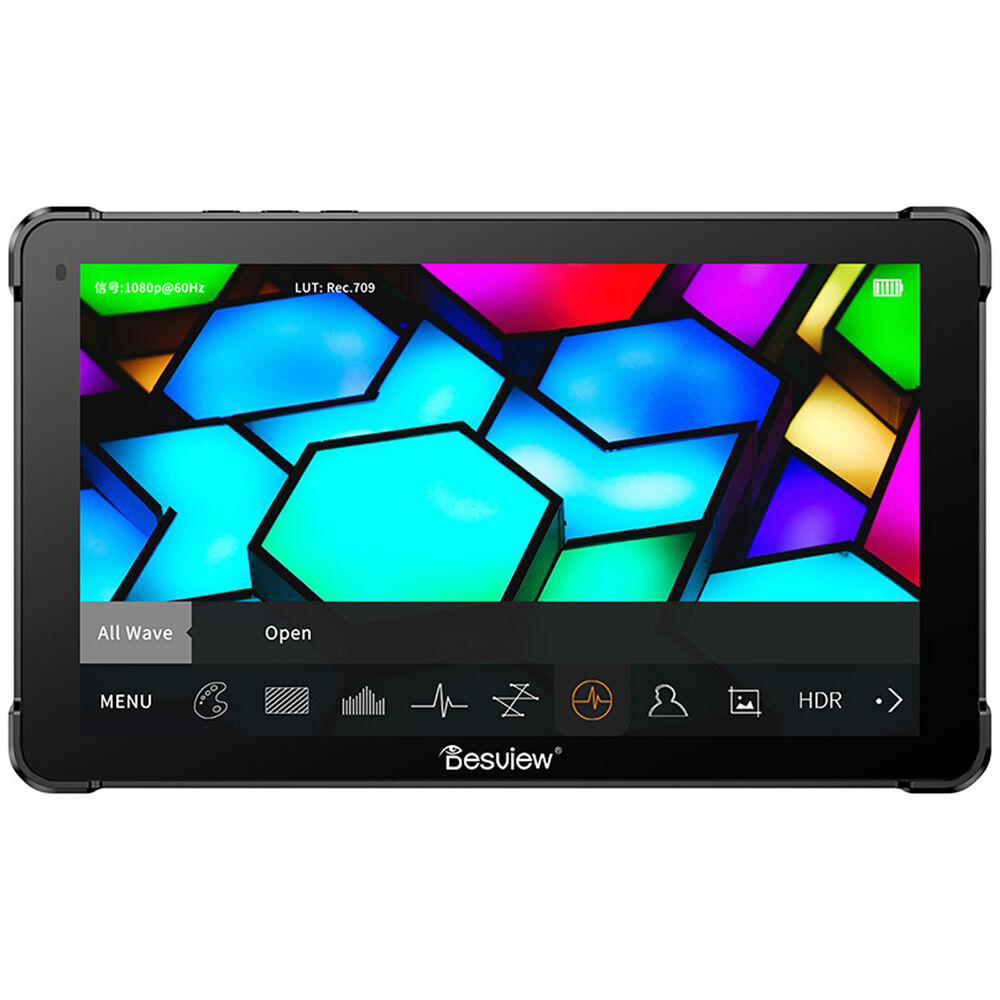 [OL7S] Desview OL7S 7" OLED Kamera Üstü Monitör (Dokunmatik, HDMI & SDI, Yüksek Parlaklık)