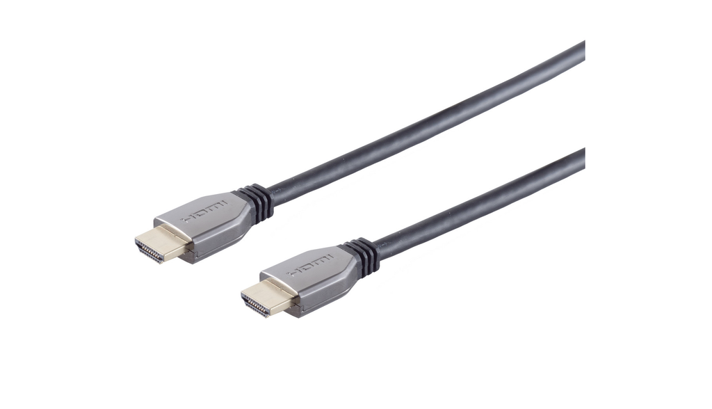[10-41075] S-Impuls 10-41075 10K Metal HDMI Kablo Siyah 10m