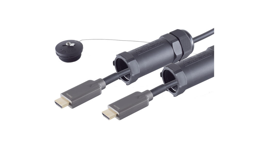 [30-04495] S-Impuls 30-04495 Zırhlı (Armored) Fiber Optik HDMI Kablo 4K 40m