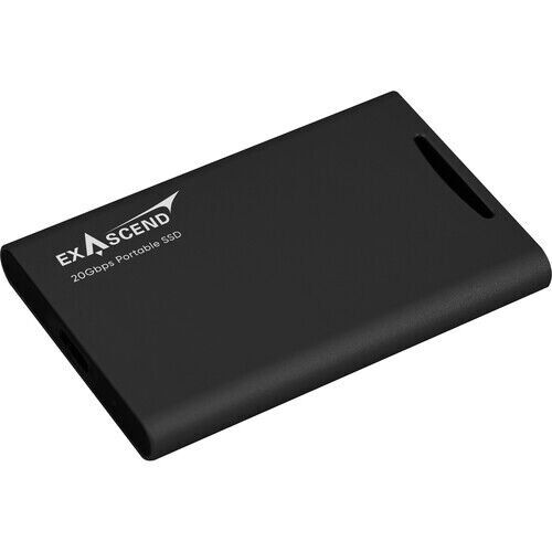 [EXU2S3M02TP0B] Exascend Element Portable SSD USB Type C 20Gb/s Black 2TB