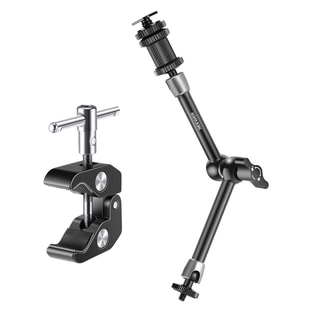 Neewer ST-20 11'' 28cm  1/4'' Vidalı Magic Arm & Yengeç Clamp