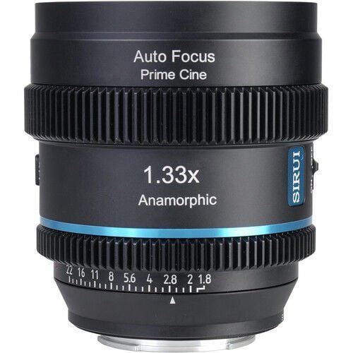 Sirui 20mm T1.8 1.33X S35 Auto-Focus Anamorfik Lens (X Mount, Mavi Flare)