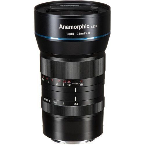 Sirui 24mm F2.8 1.33x APS-C Anamorfik Lens (Fuji X Mount) – Profesyonel Video Lens | 2 Yıl Türkiye Distribütör Garantili
