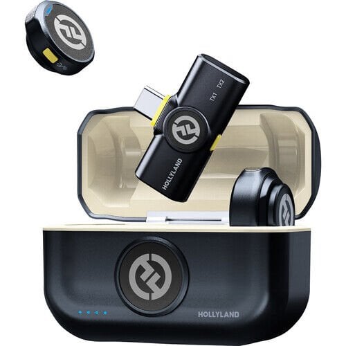 [HL-Lark M2 / USB-C] Hollyland LARK M2 DUO USB‑C Mobil Kablosuz Yaka Mikrofon Seti