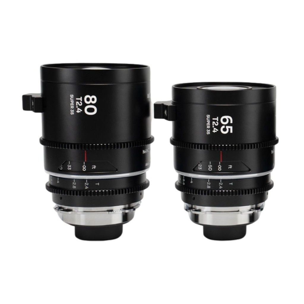 [148VE6580PLEFS] Laowa Nanomorph S35 Prime 2-Lens Bundle (65,80mm) Silver - Arri Pl/Canon Ef