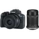 Canon EOS R50 RF-S 18-45mm + RF-S 55-210mm Çift Lens Kit Aynasız Fotoğraf Makinesi