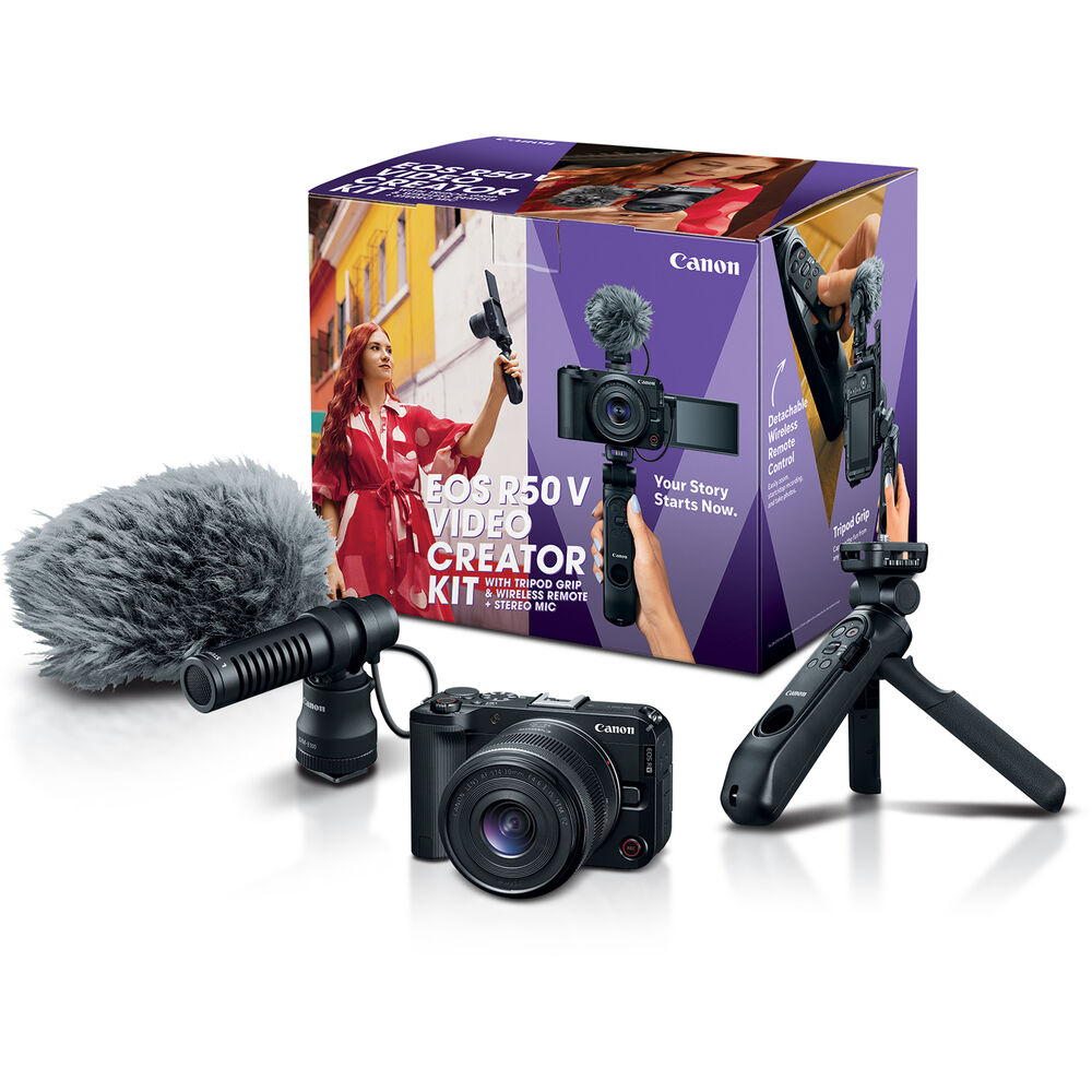 [6895C028] Canon EOS R50 V RF-S 14-30mm Vlogger Kit Aynasız Fotoğraf Makinesi