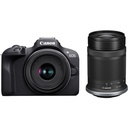 Canon EOS R100 RF-S 18-45mm + RF-S 55-210mm Çift Lens Kit Aynasız Fotoğraf Makinesi