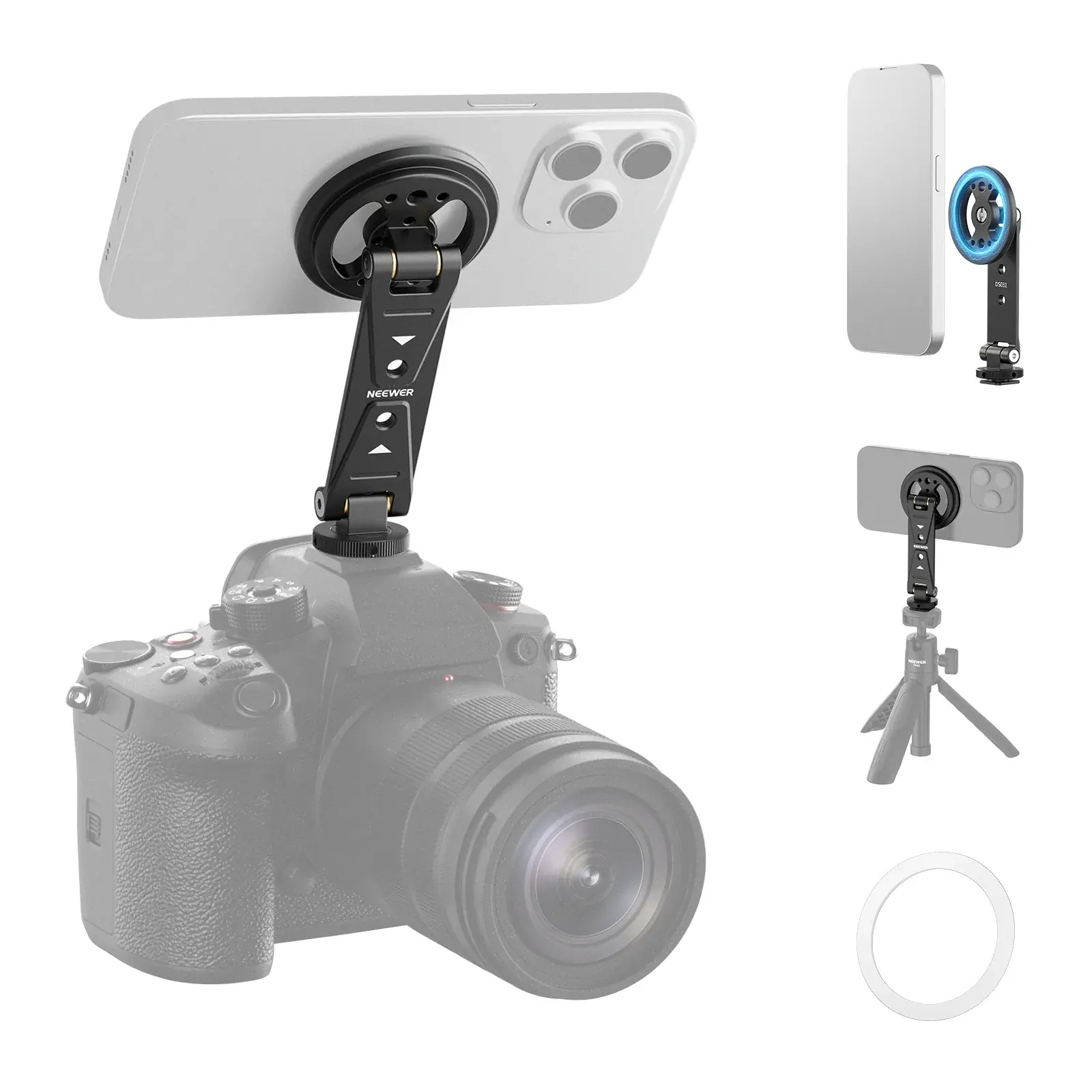 [NWR-DS031] DS031 Profesyonel Manyetik Telefon Tripod Bağlantı Aparatı