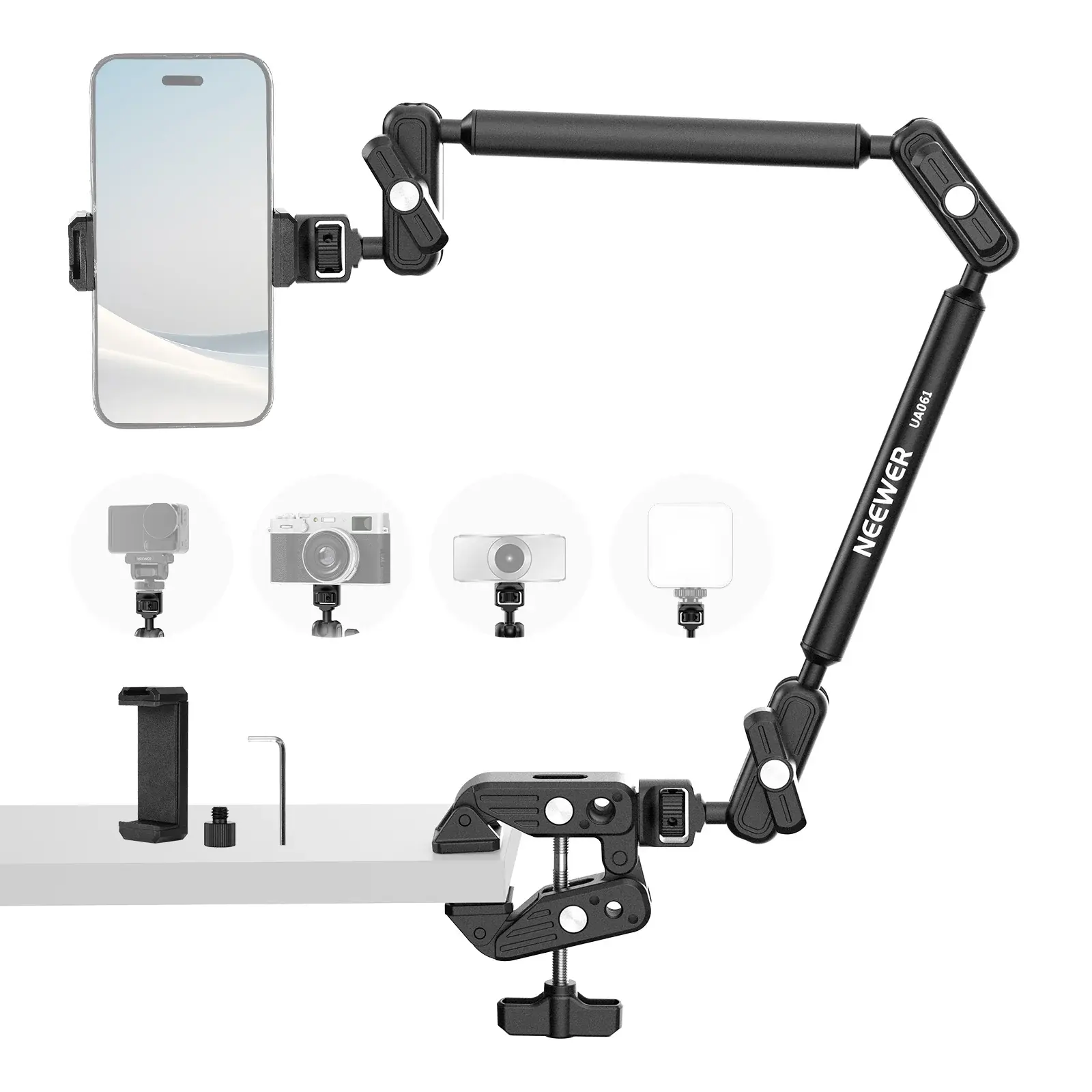 [NWR-UA061] NEEWER UA061 55cm Profesyonel Masaüstü Kol Standı
