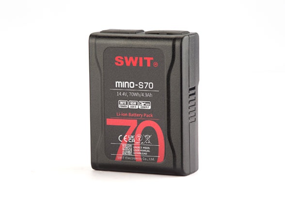 SWIT MINO-S70 70Wh V-Mount Kamera Bataryası (Kompakt / Cep Tipi)