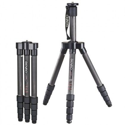 [160C-1190TCFC2] Benro C-1190T Carbon Fiber Traveler Flat Tripod