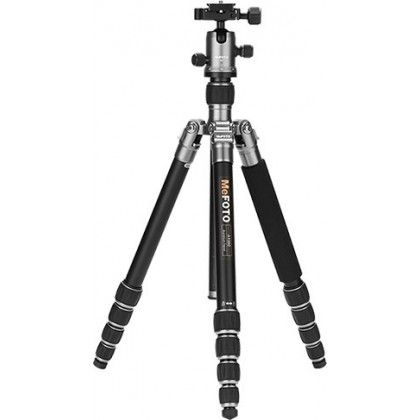 [160C-1350Q1T] Benro MeFOTO C1350Q1T RoadTrip Carbon Fiber Travel Tripod Kit(Titanium)
