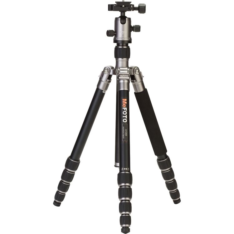 [160A-1350Q1T] Benro MeFOTO A1350Q1T RoadTrip Aluminum Travel Tripod Kit (Titanium)