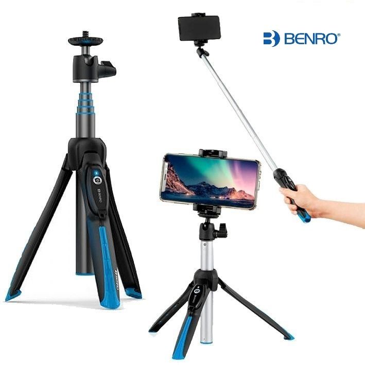 [160BK-15BLK] Benro BK15 Mini Tripod / Selfi Stick
