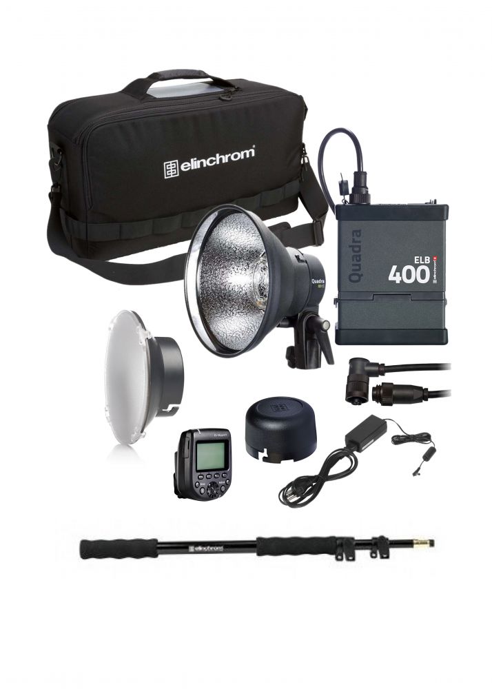 [105ELCHS400FULLSETCANON] Elinchrom ELB 400 Hi-Sync Full Set Canon