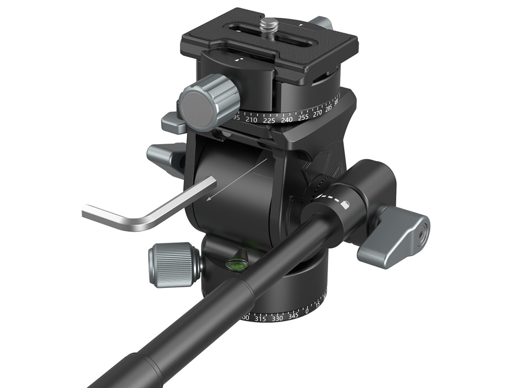 [FDCA68406] SmallRig 3457B Arca-Swiss 5kg Taşıma Kapasiteli Akışkan Video Başlığı