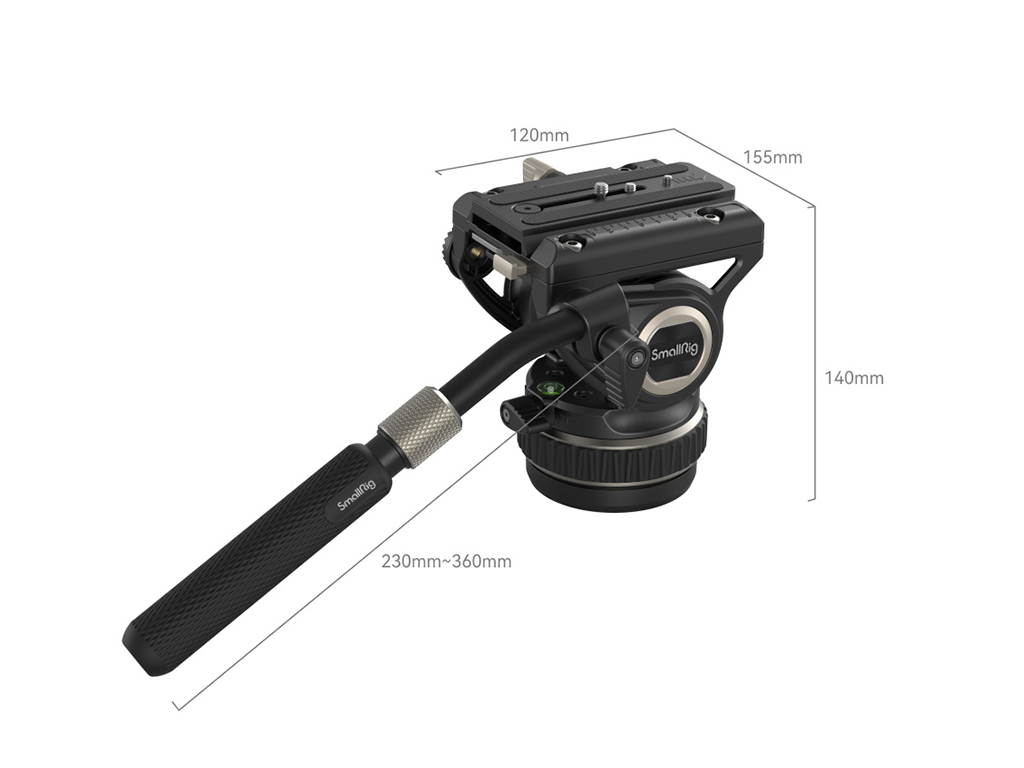 [FDCA68475] SmallRig 4165 DH-10 Su Terazili 10kg Taşıma Kapasiteli Video Başlığı