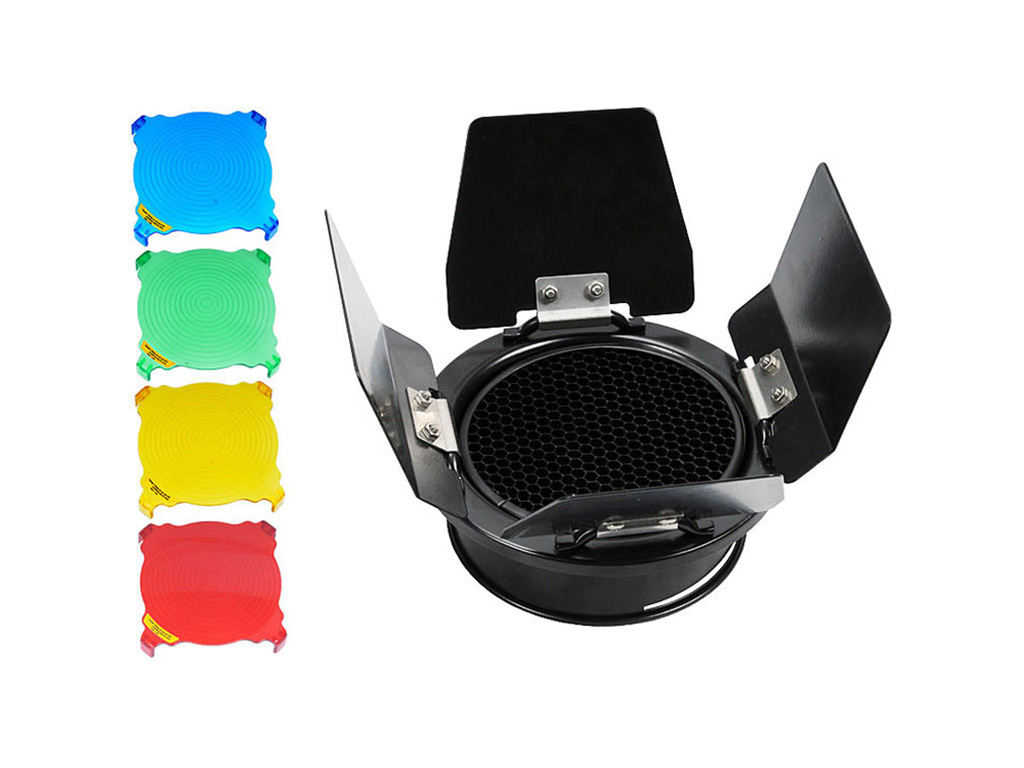 [FDCA31015] Godox BD-03 98mm Çaplı Renkli Filtre ve Petek Seti