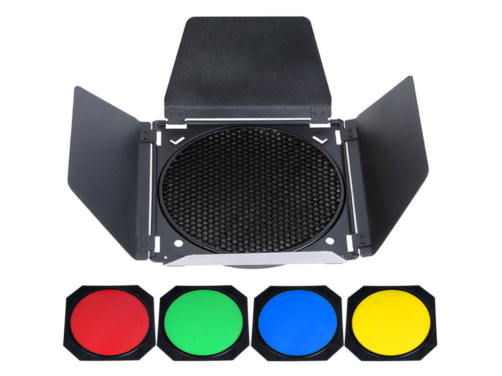 [FDCA31016] Godox BD-04 200mm Çaplı Renkli Filtre & Petek Seti