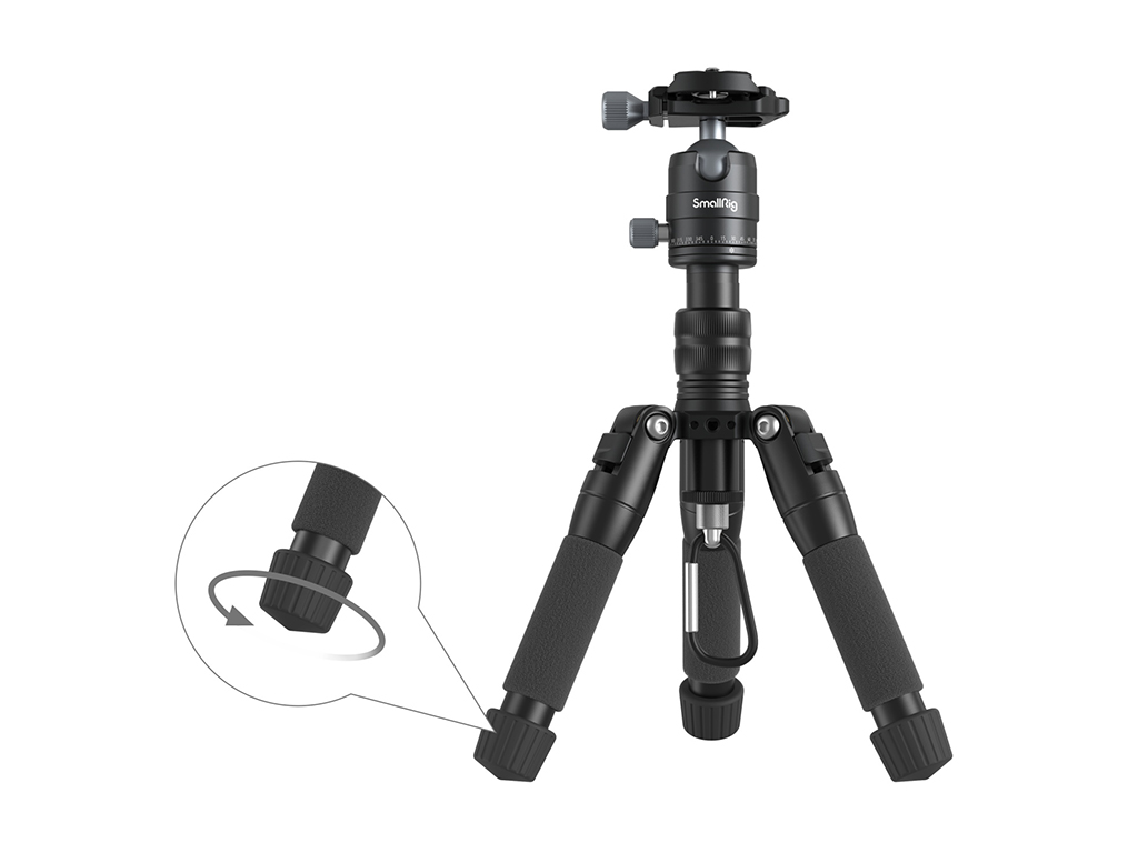 [FDCA68525] SmallRig 4289 VT-20 Alüminyum 6kg Taşıma Kapasiteli Masaüstü Tripodu