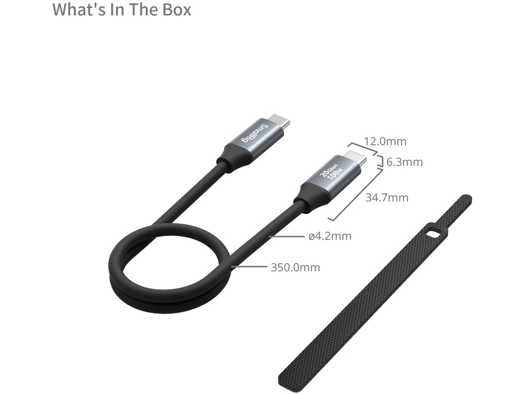 SmallRig 4788 35cm 100w Type-C Data Kablosu (C-C)