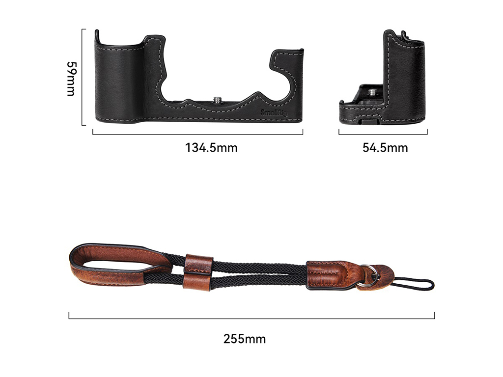 [FDCA68322] SmallRig 3927 Fujifilm X-T5 Uyumlu Deri Kılıf ve Askı Seti