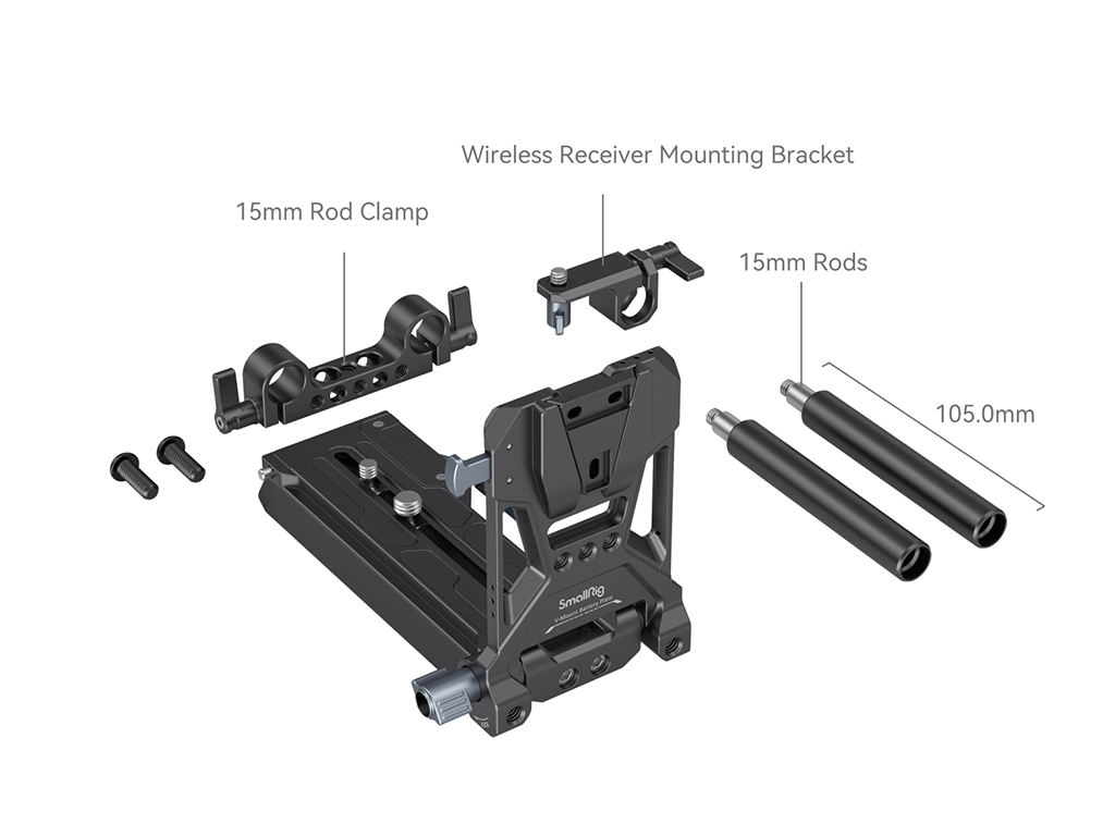 [FDCA68504] SmallRig 4323 Sinema Kameraları için V-Mount Batarya Plakası