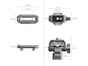 SmallRig 4487 Nato Bağlantılı Hawklock Monitör Tutucu