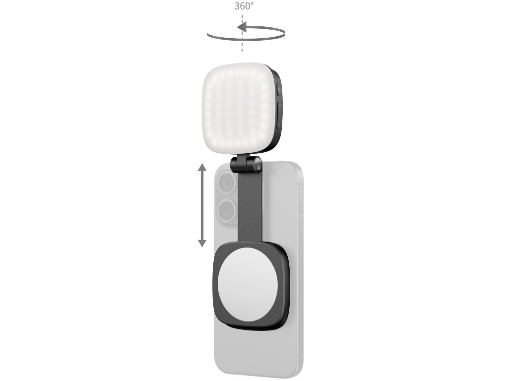 [FDCA68750] SmallRig 4656 Katlanabilir Aynalı Siyah Magsafe Özellikli Mobil LED Işık