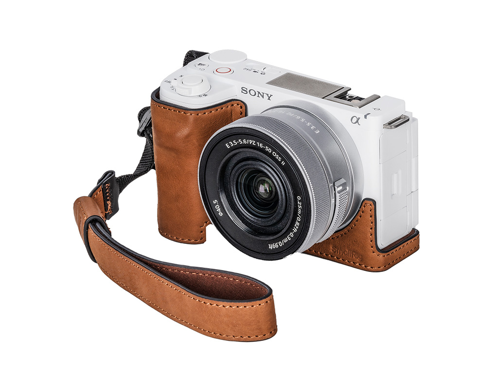 [FDCA68583] SmallRig 4889 Sony ZV-E10 II Uyumlu Kahverengi Deri Kılıf