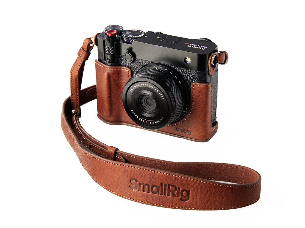 [FDCA68679] SmallRig 5268 Fujifilm GFX100RF Uyumlu Kahverengi Yarım Deri Kılıf ve Kayış