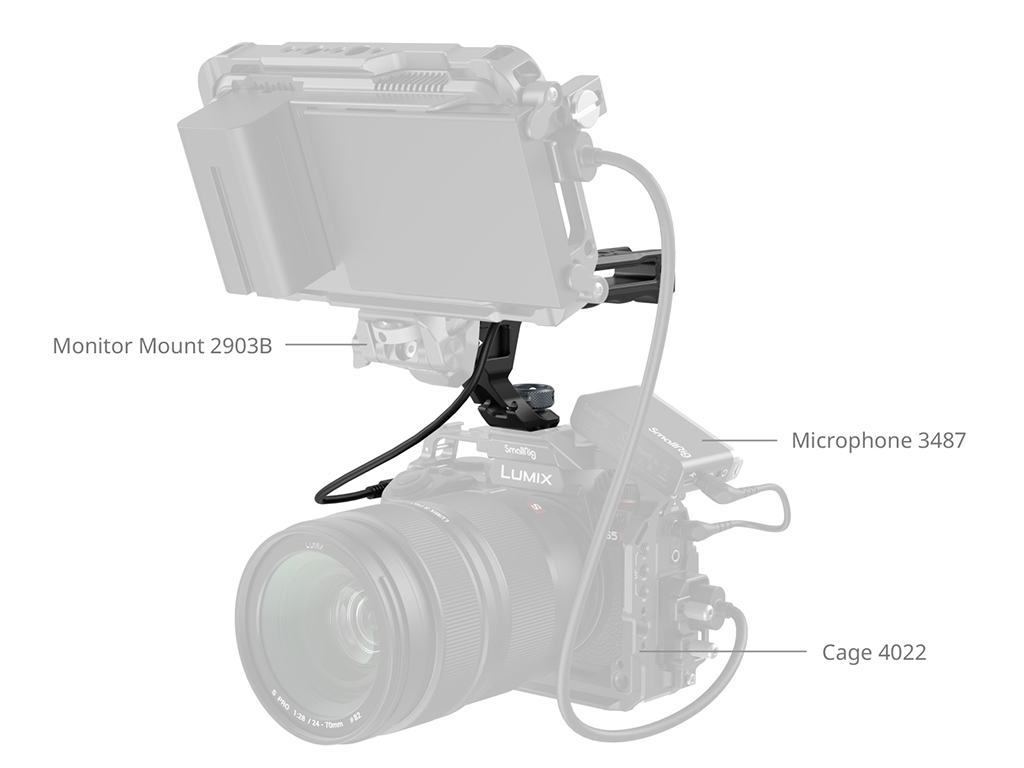 [FDCA68904] SmallRig 4927 Kayıt Tuşu Özellikli ARRI Bağlantılı Üst Tutma Kolu