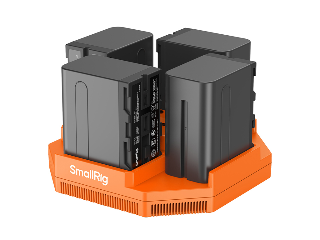 [FDCA68561] SmallRig 4834 NP-F970 Sony 4' lü Şarj Cihazı ve 4 Adet Batarya Kiti
