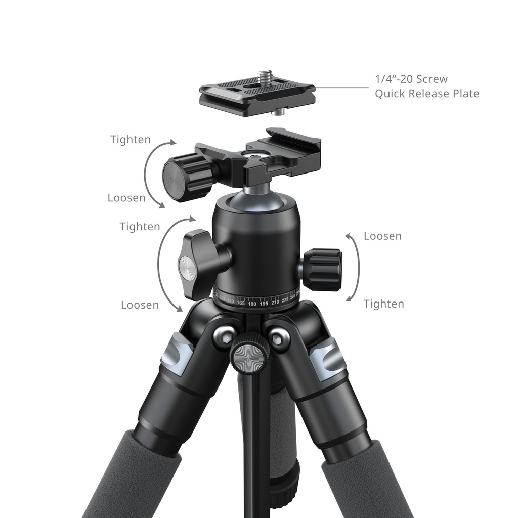 [FDCA69118] SmallRig 5470 VT-20 Pro 3kg Taşıma Kapasiteli Masaüstü Tripodu